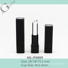 Graceful Transparent Top Plastic Square Lipstick Tube AG-JY6069, Cup Size 11.0mm, AGPM Cosmetic Packaging, Custom Colors/Logo